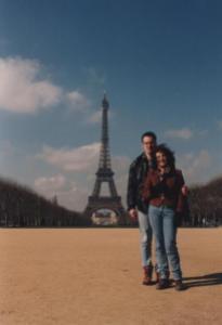 John and I in Paris - April 1995 after I'd decided not to leave!
