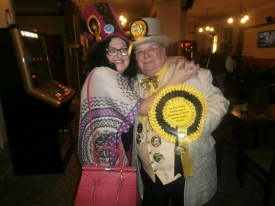 lady lily the pink and Howlin Lord Hope of the Monster Raving Loony Party